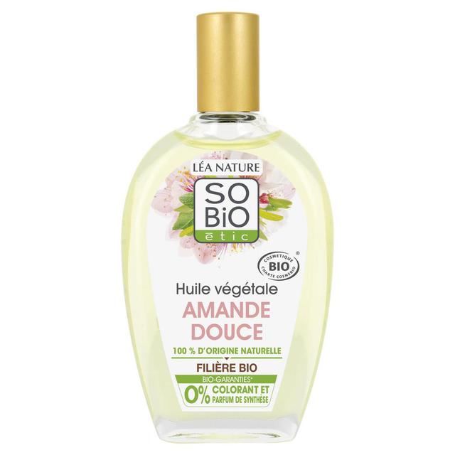 3517360018639 - SO'BIO ETIC - Huile végétale Amande douce bio, 100 % origine naturelle