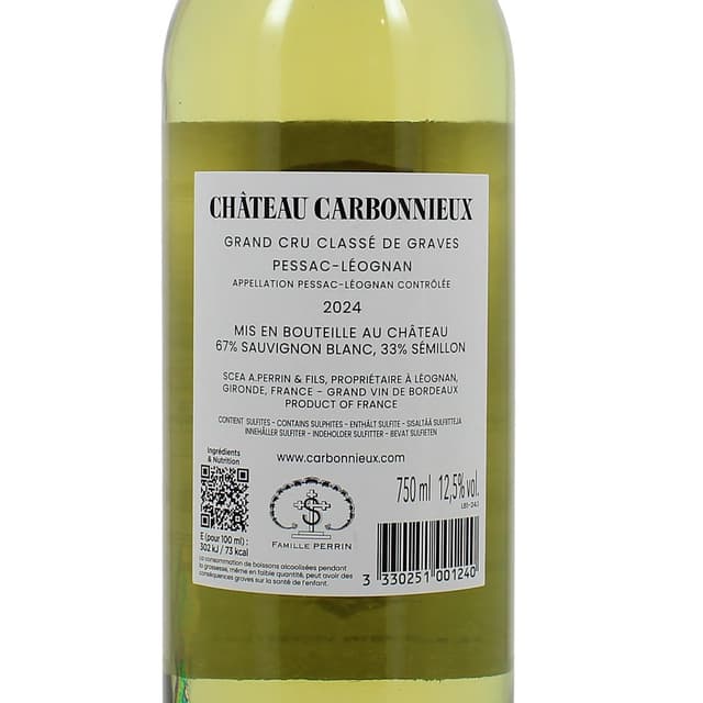 3330251001240 - Pessac-Leognan Blanc AOC - Château Carbonnieux