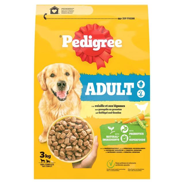 4008429161940 - Pedigree - Croquettes Volaille Légumes pour Chien Moyen et Grand