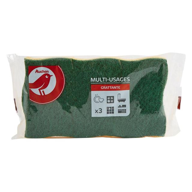 3245678132340 - Auchan - Eponges grattantes multi-usages