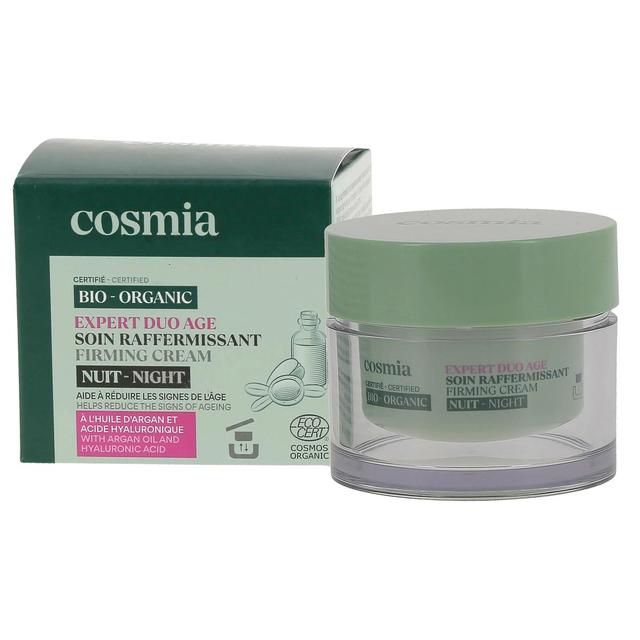 3596710524440 - COSMIA - Crème de nuit raffermissante bio à l'huile d'Argan et acide hyaluronique