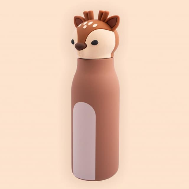 5404035729540 - Dotz - Bouteille en acier inoxydable à double paroi avec paille en silicone Milo