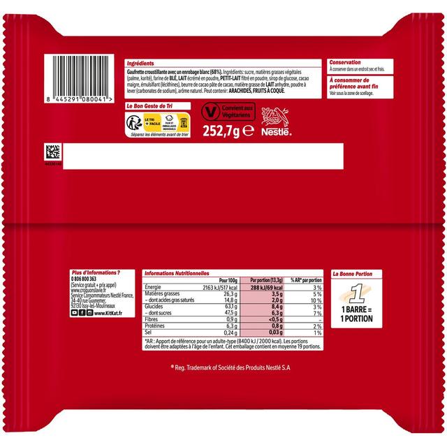 8445291080041 - Kit Kat - Mini White Nestle