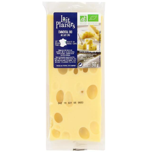 3760099530341 - Lait Plaisirs - Emmental bio 45 % mg
