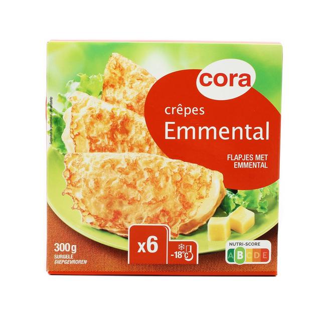 3257980890641 - Cora - 6 Crêpes au fromage 6x50g
