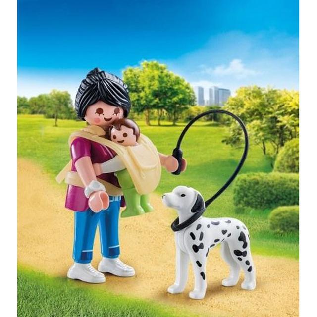 4008789701541 - PLAYMOBIL® Spécial Plus - Maman avec bébé et chien