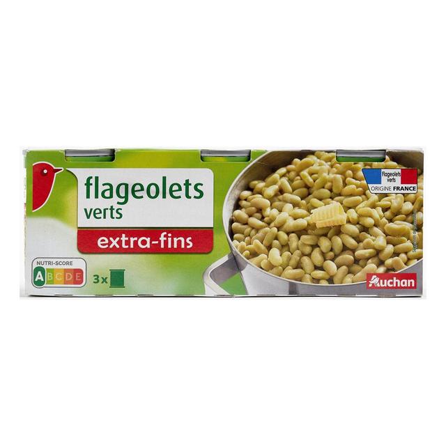 3596710545315 - Auchan - Flageolets verts extra fins