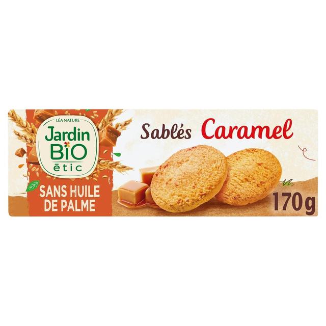 3760020502041 - Jardin Bio Etic - 9 Sablés Gourmande Caramel au sel de Guérande Bio