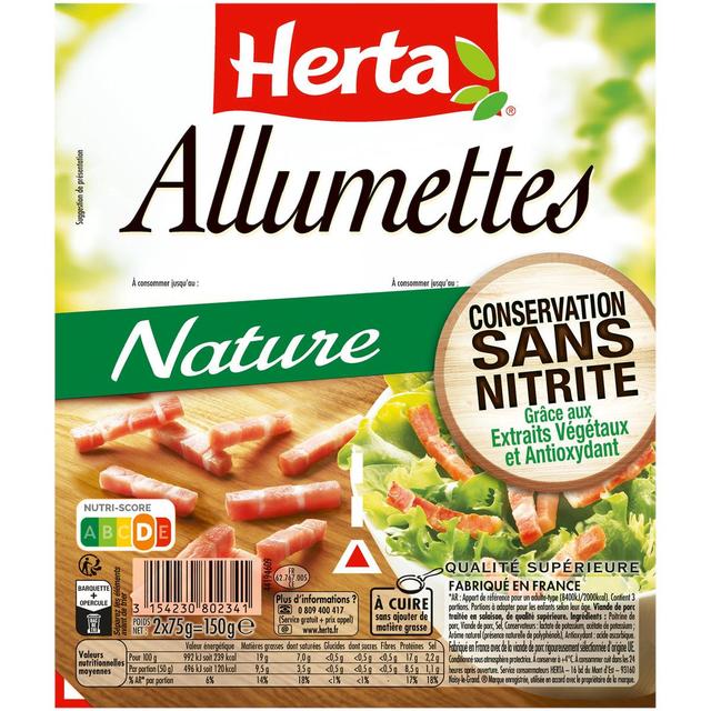 3154230802341 - Herta - Allumettes Nature, Conservation sans Nittrites