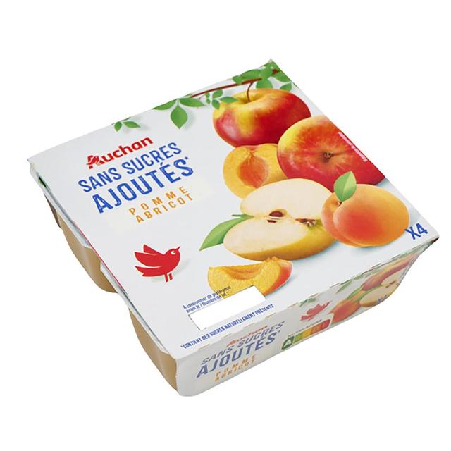 3596710402441 - Auchan - Pomme abricot sans sucres ajoutés