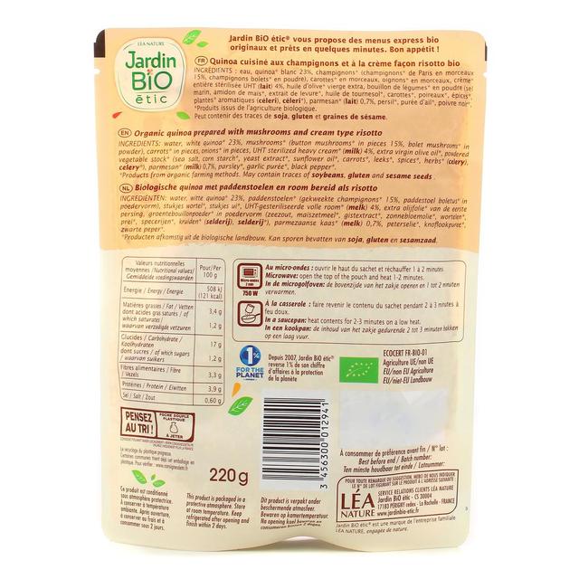 3456300012941 - Jardin Bio Etic - Quinotto Champignon Parmesan Bio