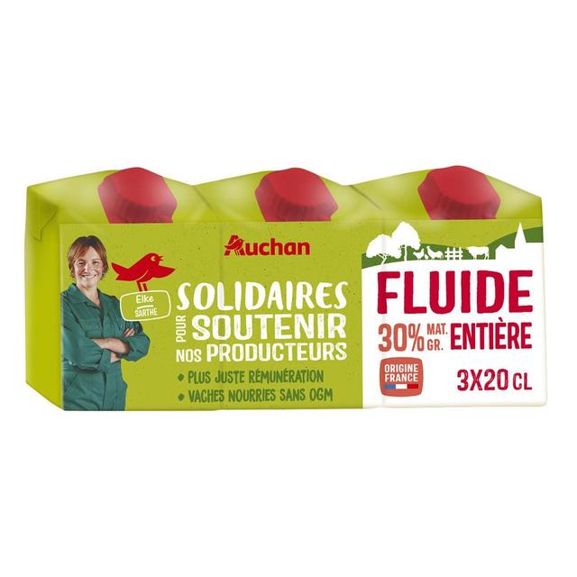 3596710484041 - Auchan Solidaires - Crème fluide entière 30%mg UHT
