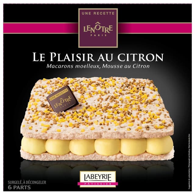 3760197635641 - Labeyrie - Le Plaisir Citron- Macarons moelleux, mousse au citron 6 parts