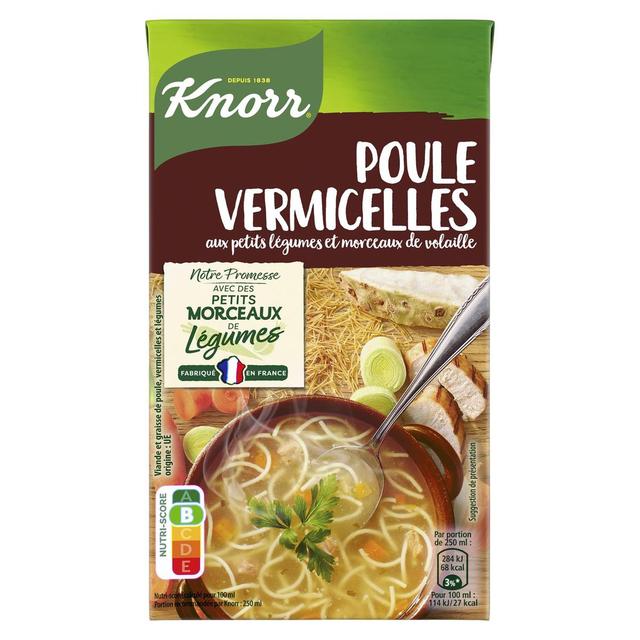 8722700166641 - Knorr - Soupe Poule Vermicelles aux petits légumes et morceaux de volaille