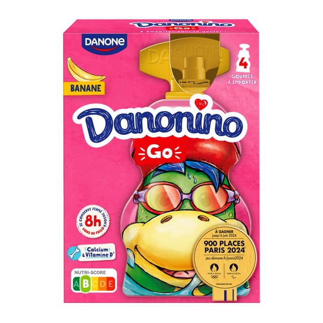 3033491987441 - Danonino - Yaourt à boire banane
