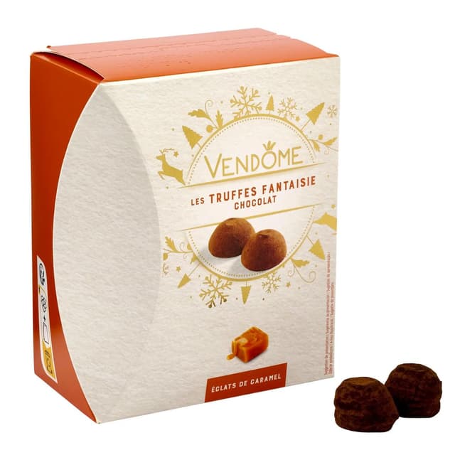 3596710527441 - Vendome - Truffes fantaisie au chocolat et éclats de caramel