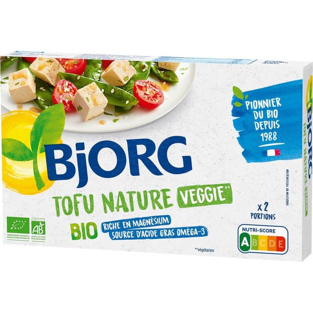 3229820800042 - Bjorg Veggie - Tofu Nature Veggie Bio