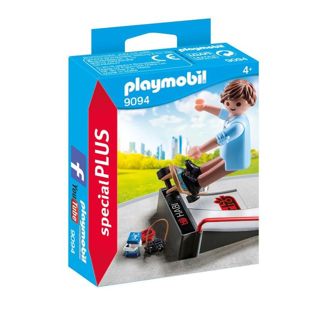 4008789090942 - PLAYMOBIL® Spécial Plus - Skateur avec rampe