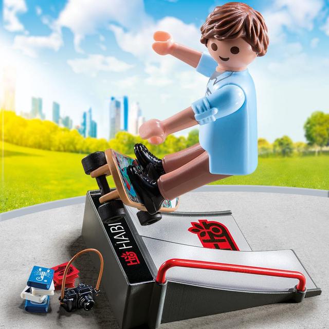 4008789090942 - PLAYMOBIL® Spécial Plus - Skateur avec rampe