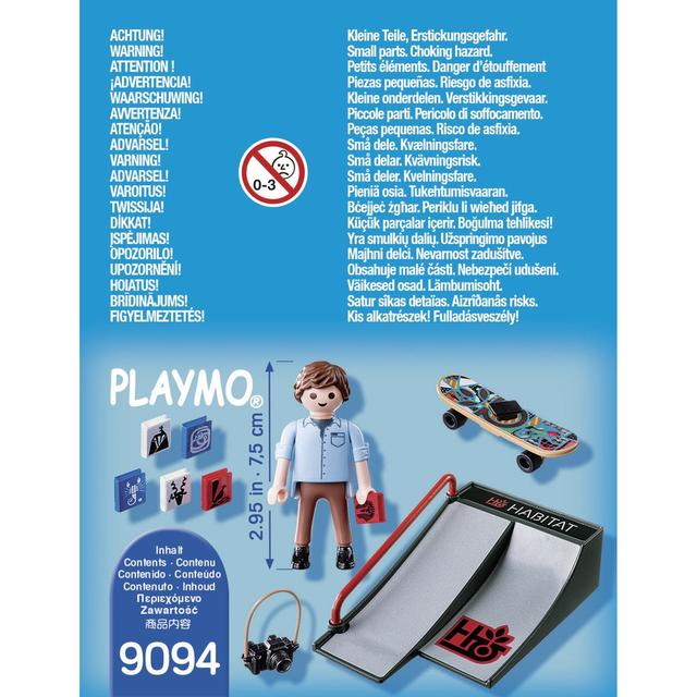 4008789090942 - PLAYMOBIL® Spécial Plus - Skateur avec rampe