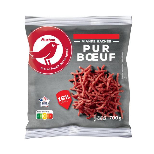 3596710391042 - Auchan - Viande hachée pur boeuf 15% mg