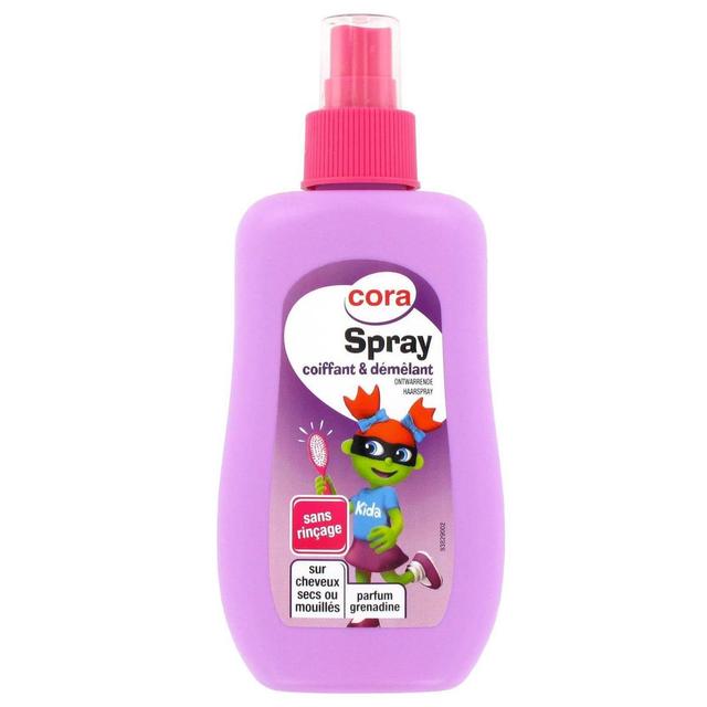 3257984311142 - Cora - Spray coiffant et démêlant sans rinçage parfum grenadine