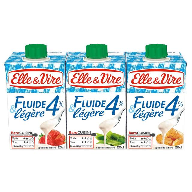 3451790601842 - Elle&Vire - Crème 4% Mg Extra Légère Fluide UHT
