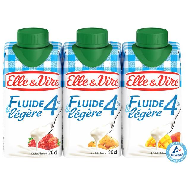 3451790601842 - Elle&Vire - Crème 4% Mg Extra Légère Fluide UHT