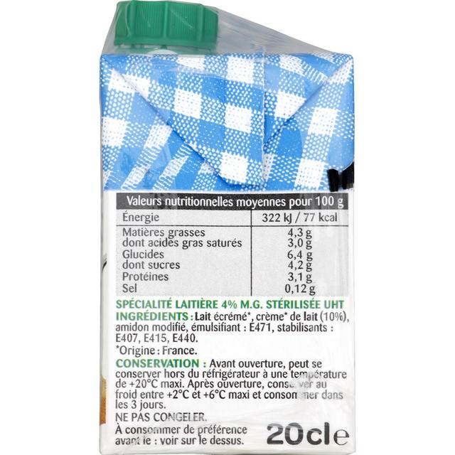 3451790601842 - Elle&Vire - Crème 4% Mg Extra Légère Fluide UHT