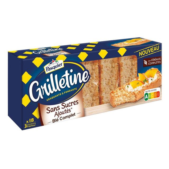 3182180002542 - Pasquier - Tartine Grilletine Blé Complet