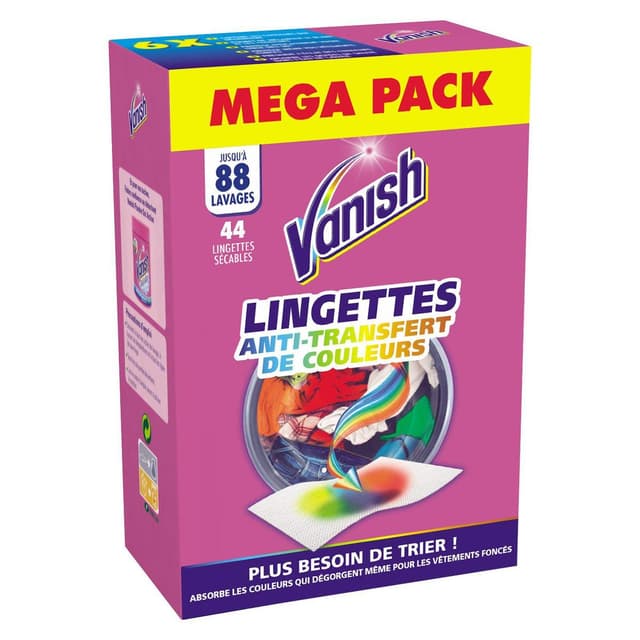 3059942032942 - Vanish - Lingettes anti decoloration