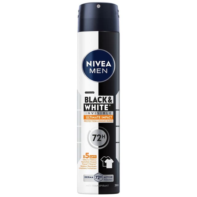 4005900733542 - Nivea Men - Déodorant spray homme Anti-transpirant Black & White