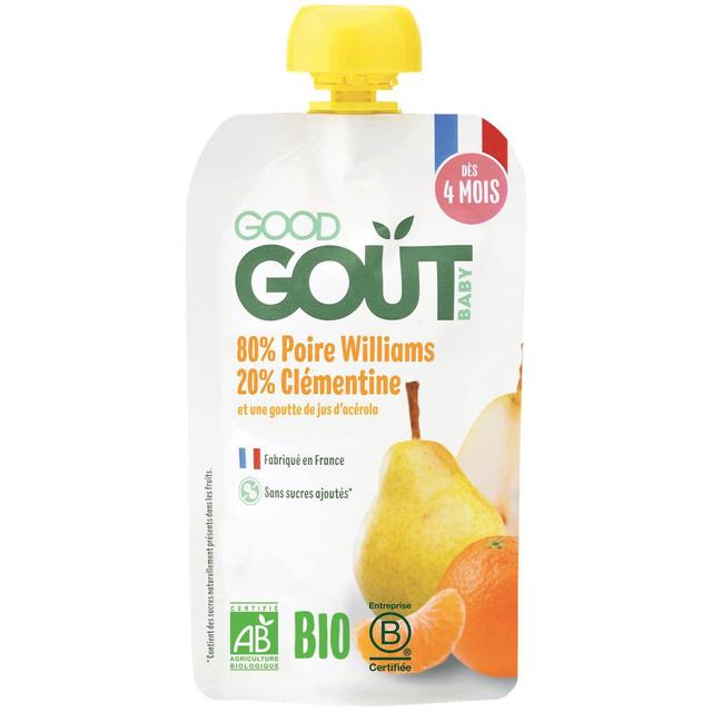 3760269315242 - Good Goût - Poire Clémentine Bio Gourde Bébé Dès 4 mois