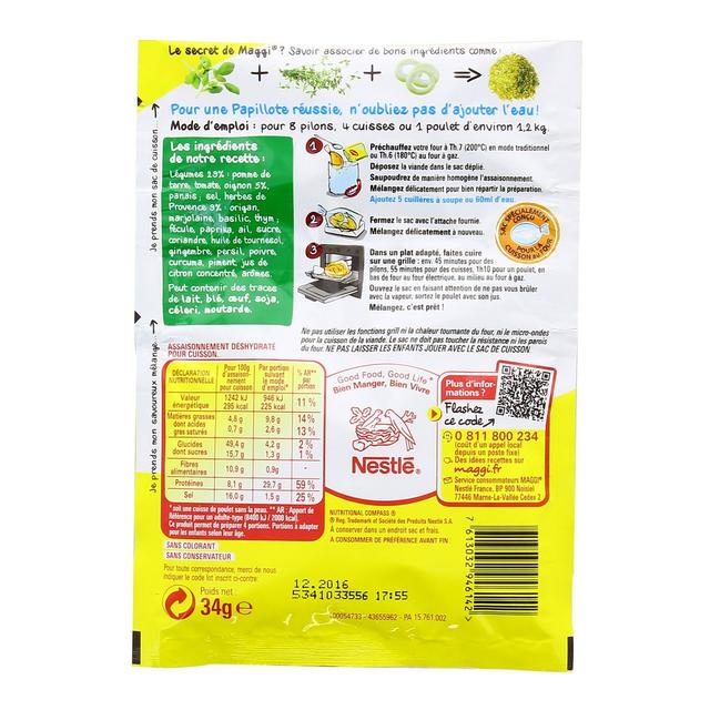 7613032946142 - Maggi - Papillotes Poulet Herbes de Provence