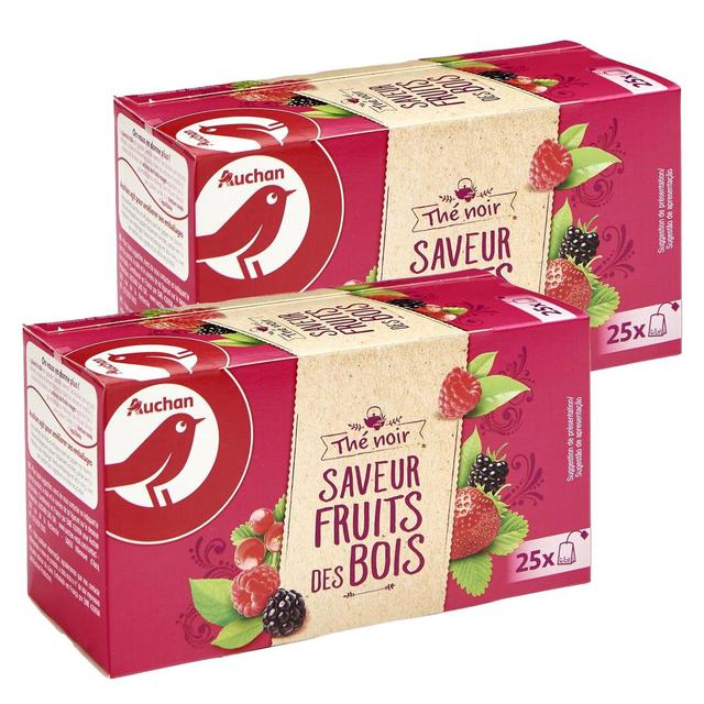 2050000408342 - Auchan - Thé noir saveur fruits des bois