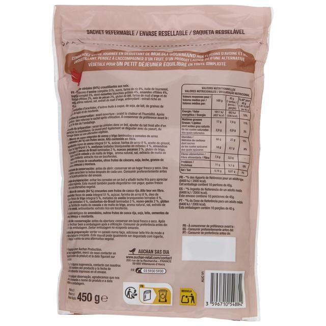 3596710548842 - Auchan - Muesli croustillent Noix