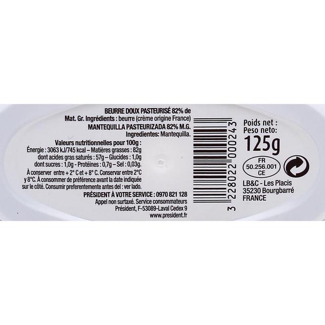 3228022000243 - Président - Beurrier tendre doux