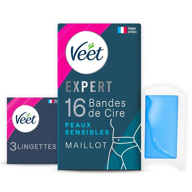3059944151443 - Veet - Bandes de cire Froide Maillot Peau Sensible
