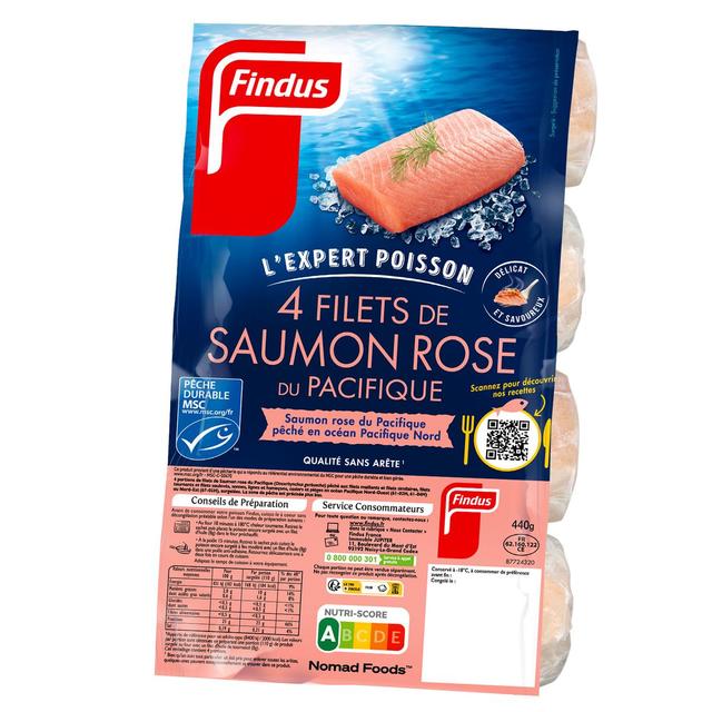 3599741001843 - Findus - Filets de saumon rose sauvage du Pacifique