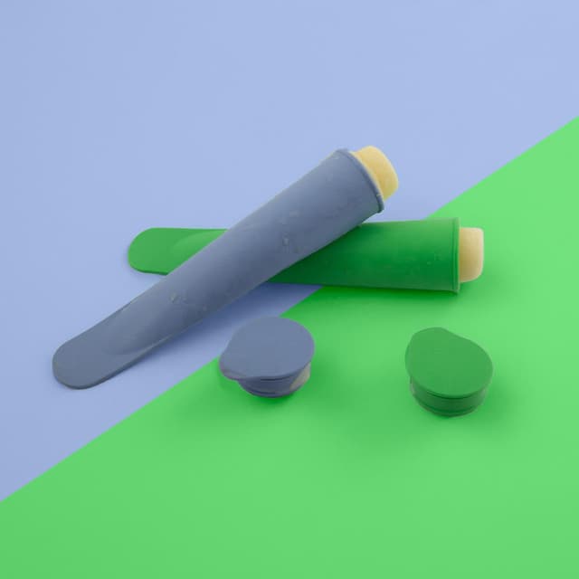 5404035722343 - Dotz - Set de 2 moules à glaces à presser en silicone platine 20x5cm