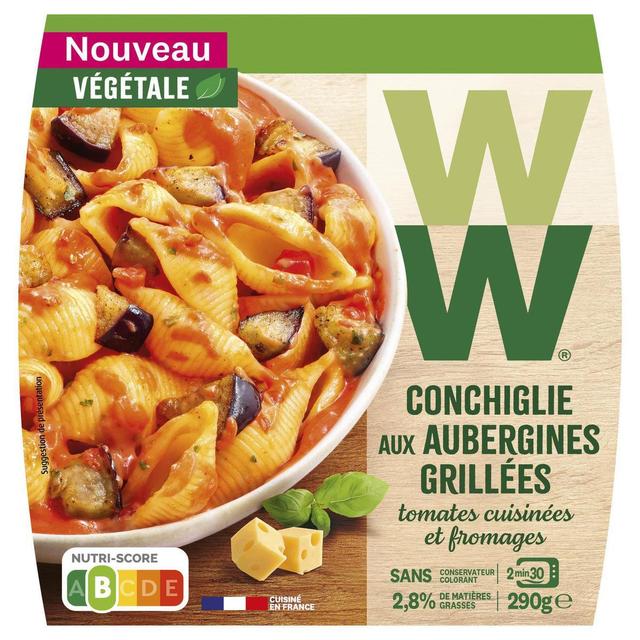 3248830002543 - WW - Conchiglie aux Aubergines Grillées Tomates Cuisinées et Fromages