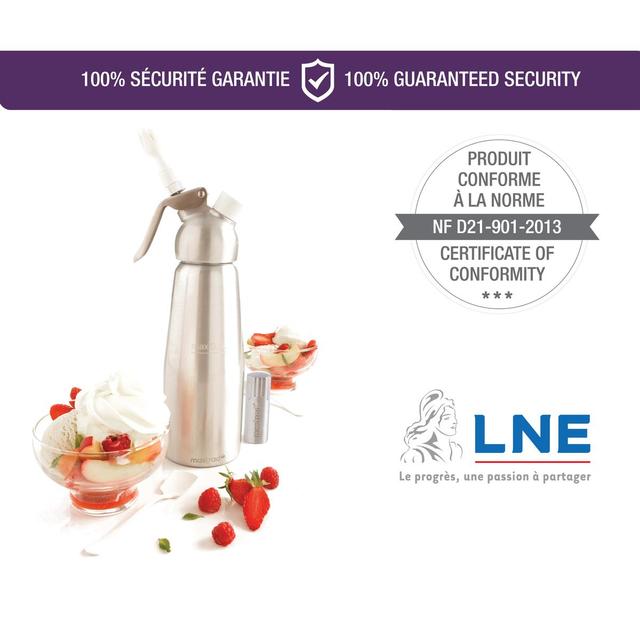 3485990493143 - Mastrad - Siphon 0.5L mousse chaude et froide