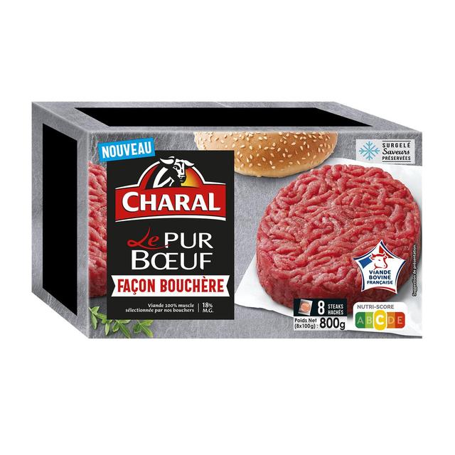 3181232534543 - Charal - Steaks hachés VBF pur boeuf 18% mg
