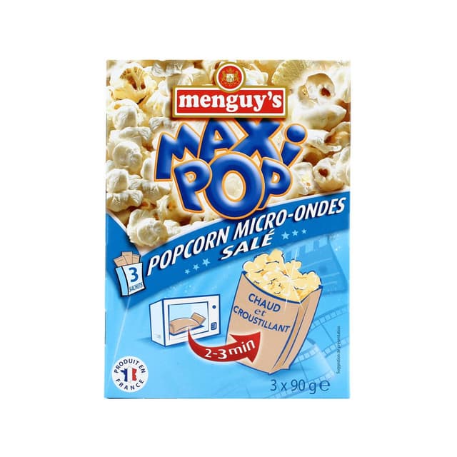 3327271905443 - Menguy's - Pop Corn Salé au Micro-onde