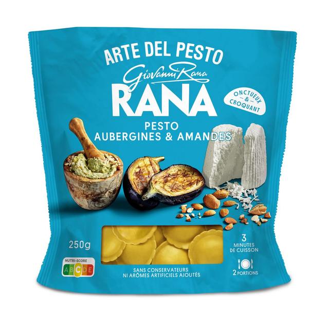 8001665725743 - Giovanni Rana - Raviolis Frais Pesto Aubergine & Amandes