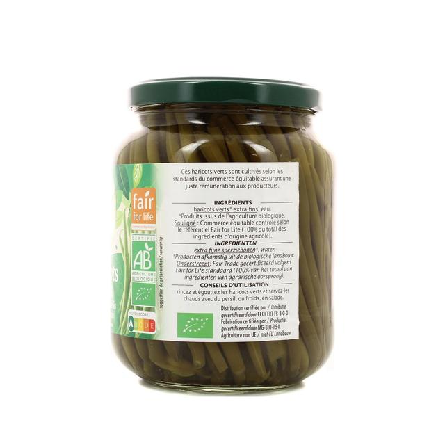 3760020505943 - Jardin Bio Etic - Haricots Verts Extra fins cueillis et rangés mains Bio sans sel ajouté
