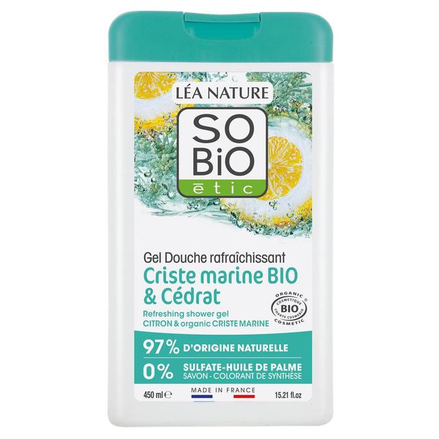 3517360026443 - SO'BIO ETIC - Gel douche rafraîchissant Criste marine bio et Cédrat