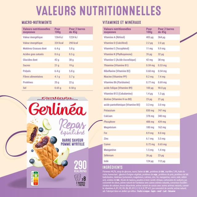 3175681807143 - Gerlinéa - Barres Fourrées Pommes Myrtilles