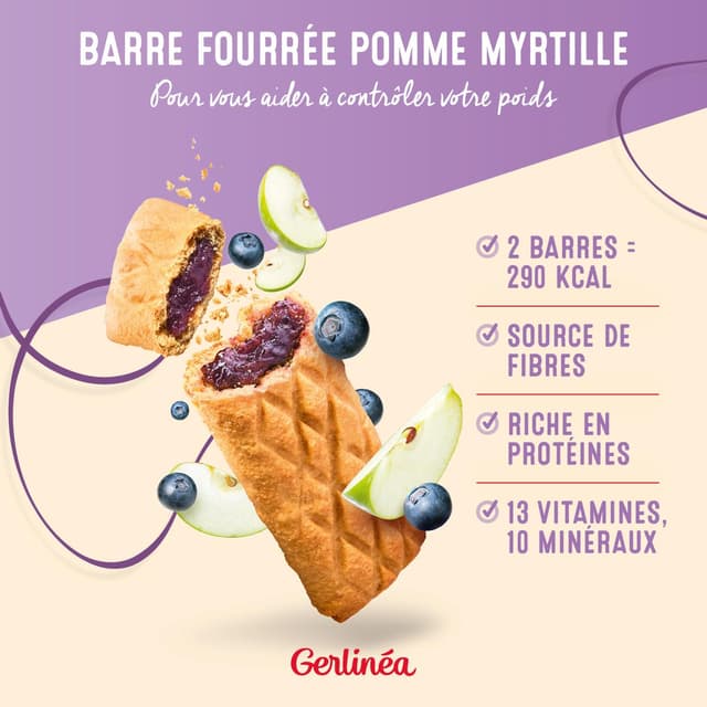 3175681807143 - Gerlinéa - Barres Fourrées Pommes Myrtilles