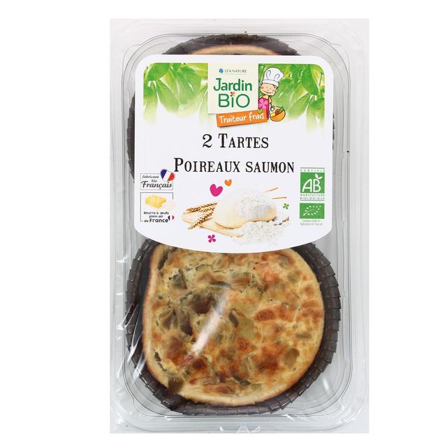 3760018887143 - Jardin Bio Etic - Tartes Poireau & Saumon, Bio, 230g